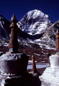 Mount Kailash mit Stupa