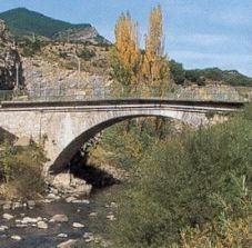 Brücke bei Villanua